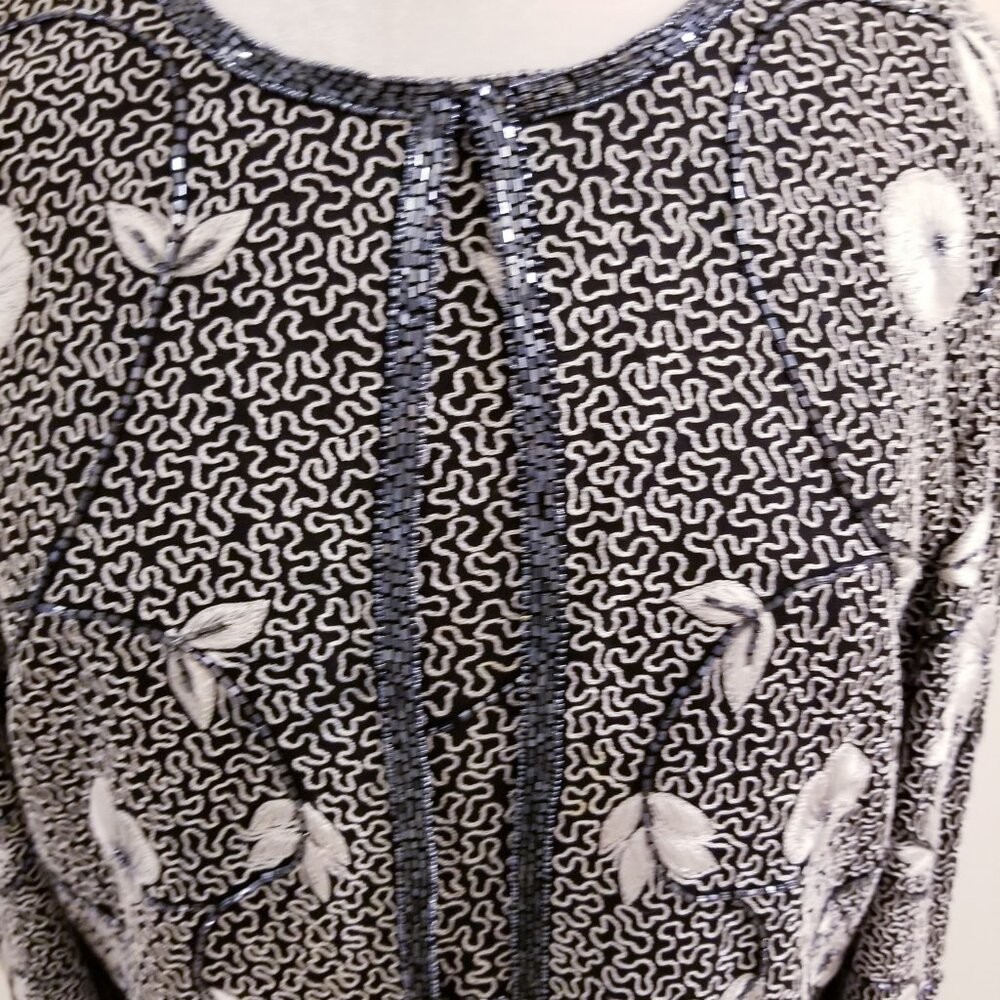 90s Vintage Adrianna Papell Occasions Jacket and Shell Set - PM - Picture 2 of 6